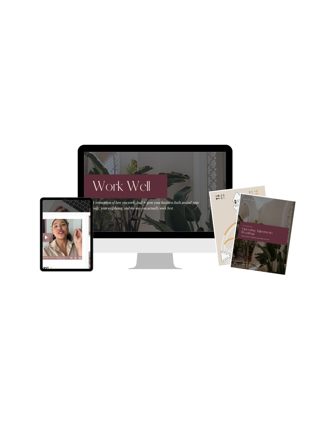 Work Well private coaching experience with video sessions, Human Design chart and Operating Adjustments Roadmap